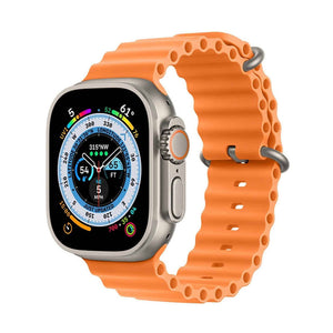 SmartWatch Hoco Y12 Ultra, 1.96 Inches, Ruiyu 8762DT, 128MB, Dual BT - Auriu Titanium
