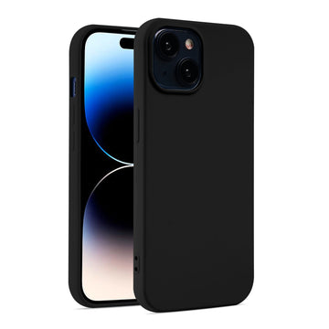 Husa Soft pentru iPhone 12, MicroFiber, TPU - Negru