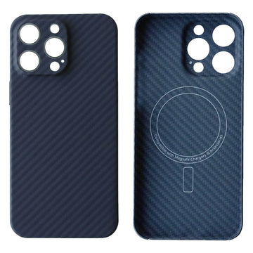 Husa Kevlar pentru iPhone 14 Pro Max, Aramid Fiber, MagSafe UltraThin - Albastru