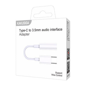 Cablu Audio Kaku KSC-903, USB-C la Jack 3.5mm F, 2m - Alb
