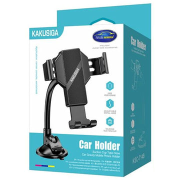 Suport Auto Kaku KSC-714B, cu Cleme Laterale, Montaj Bord, MultiAngle, Brat Flexibil - Negru