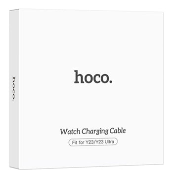Cablu Incarcare Wireless Hoco Y23/Y23 Ultra, Smartwatch Y23/Y23 Ultra, USB-A, 5W, Qi, 1m - Alb