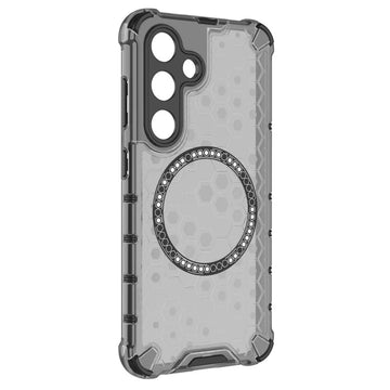 Husa HoneyComb pentru Samsung S24 S921, Samsung S24 S921, Magnet MagCase, AntiDrop Corners - Gri