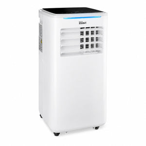 Aer conditionat mobil Zilan ZLN1047, 9000 BTU, 3 in 1 racire dezumidificare ventilatie, WiFi, telecomanda, alb