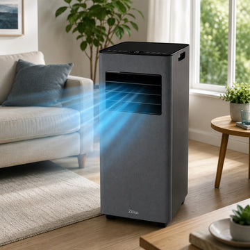 Aer conditionat mobil Zilan ZLN2617, 9000 BTU, 3 in 1 racire dezumidificare ventilatie, WiFi, timer