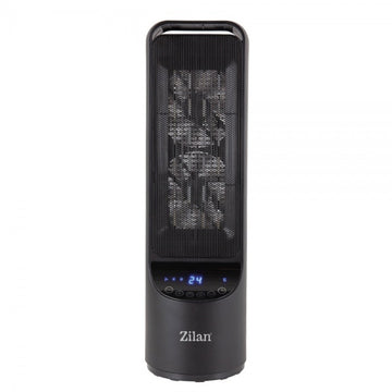 Aeroterma ceramica turn Zilan ZLN2052 negru 2000W, LED, telecomanda