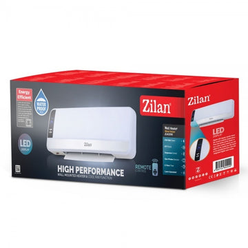 Aeroterma de perete Zilan ZLN2090 alba 2000W, LED, telecomanda