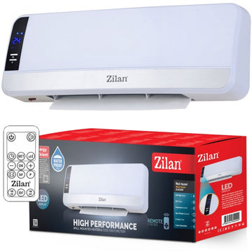 Aeroterma de perete Zilan ZLN2090 alba 2000W, LED, telecomanda