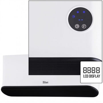 Aeroterma de perete Zilan ZLN5626 alba 2200W, LED, telecomanda