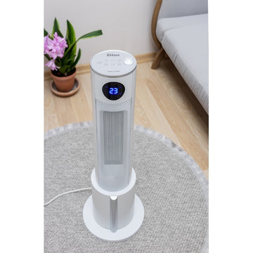 Aeroterma tip turn Zilan ZLN5640 alba 2200W, LED, telecomanda