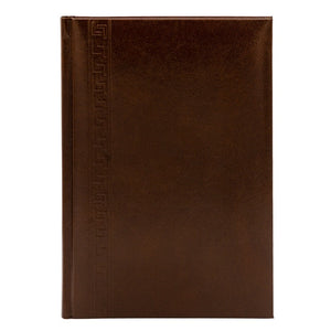 Agenda A5 nedatata Herlitz 9487900, 224 pagini, coperta buretata maro