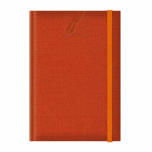 Agenda A5 nedatata Colere EJ-1506, 224 pagini, cu elastic, orange