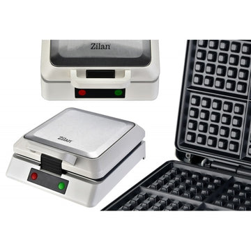 Aparat de facut gofre ZILAN ZLN2939 – 1200W, 4 felii, Indicator LED, Alb