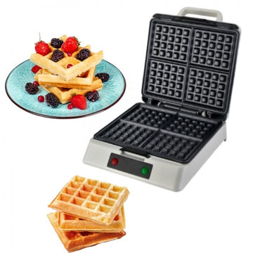 Aparat de facut gofre ZILAN ZLN2939 – 1200W, 4 felii, Indicator LED, Alb