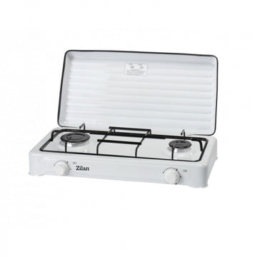 Aragaz 2 ochiuri Zilan ZLN-0025, alb, doar GPL butelie, compact, protectie emailat