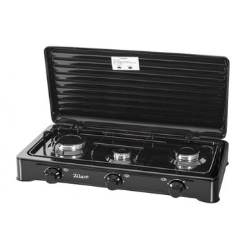 Aragaz 3 ochiuri Zilan ZLN-0032, negru, doar GPL butelie, compact, protectie