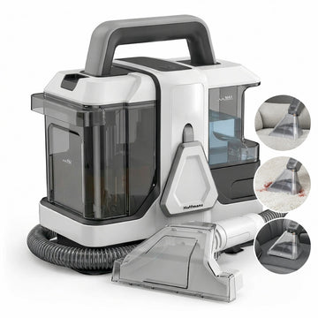 Aspirator cu Spalare Hoffmans HM-9088, Spot Cleaner 800W, Aspiratie 16kPa, Curatare Profunda, Gri