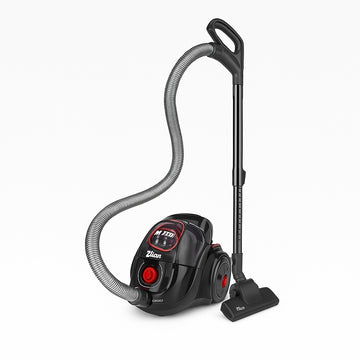 Aspirator fara sac Zilan ZLN3512, 750W, filtrare ciclonica, filtru HEPA, 2L, tub inox telescopic, control putere, 75dB, negru-rosu