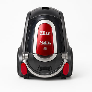 Aspirator profesional Zilan ZLN3529, 2000W, HEPA, filtrare ciclonica, 2L, tija inox, accesorii incluse, silentios, negru-rosu