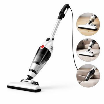 Aspirator Vertical cu Fir 2 in 1 Lyxun LX7025 1000W Filtru HEPA Compact Alb