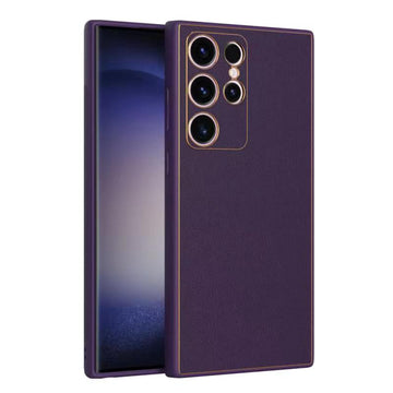 Husa Yolo pentru Xiaomi Redmi Note 11, Piele ecologica, TPU Edge - Mov