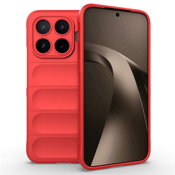 Husa Wave pentru Xiaomi 17T PRO, Grip Anti-Shock, TPU - Rosu