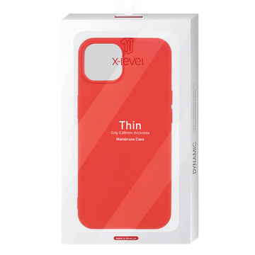 Husa X-Level Thin pentru iPhone 6s Plus, 6 Plus, MicroFiber - Rosu