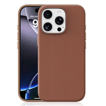Husa Woven pentru iPhone 16 Pro, MagCase, TechWoven Piele, Soft Craft - Maro