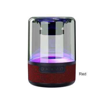 Boxa Portabila Kaku KSC-608, BT 5.0, Colorful Light, 5W, TWS HiFi, Extra Bass - Rosu