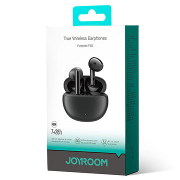 Casti Wireless Joyroom JR-FB2, Ear Buds, BT 5.3, StandBy, 400mAh, Husa Silicon - Negru