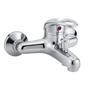 Baterie cada/dus ZINOX, monocomanda, pipa fixa, cartus ceramic 40mm, para dus inclusa, ZLN7710, inox