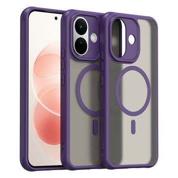 Husa MagFrost Pro pentru Xiaomi Redmi Note17, Matte MagSafe, Frosted Frame - Mov