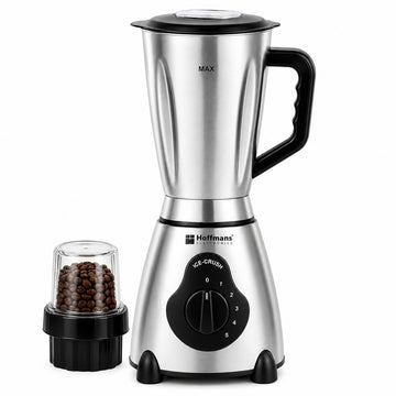 Blender Hoffmans HM-922, 800W, 2 in 1, Vas Inox, Rasnita Inclusa, Argintiu