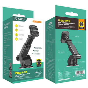 Suport Auto Kaku KSC-473A, cu Cleme Laterale, Montaj Bord, MultiAngle, Brat Ajustabil - Negru