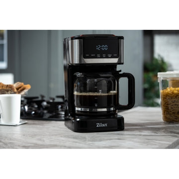 Cafetiera digitala Zilan ZLN9266 – 900W, 1.8L, programare automata si auto-curatare