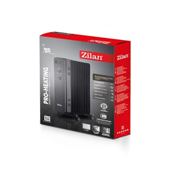 Calorifer electric Zilan ZLN8450, 2500W, 11 elementi, negru
