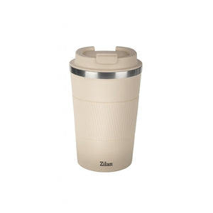 Cana termos cafea ZILAN, 510ml, inox, pereti dublii, mentine 12h rece / 6h cald, ZLN9921, crem