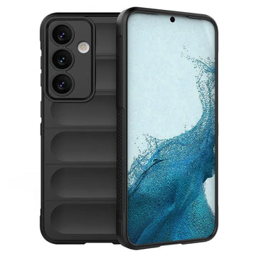 Husa Wave pentru Xiaomi 13T Pro, Grip Microfiber, ShockProof - Night negru