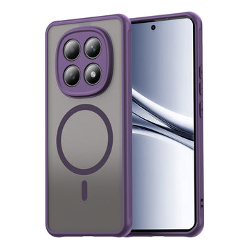 Husa MagFrost Pro pentru Xiaomi Redmi Note15 5G, Matte MagSafe, Frosted Frame - Mov