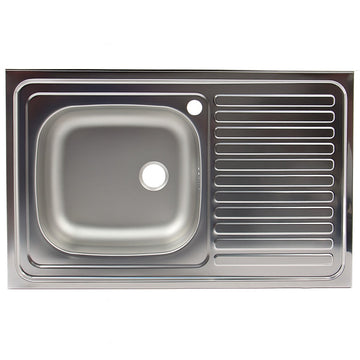 Chiuveta Inox 304, Cuva Stanga, 50x80cm, Montaj Suspendat, Picurator