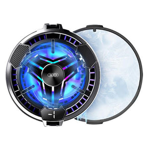 Cooler Ventilator XO SL03, pentru Spate Telefon, Afisaj Temperatura, Ambinet Light - Negru