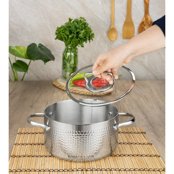 Cratita inox ZILAN, 4.5L, SS304 Tryply, manere nituite, ZLN1320, argintiu
