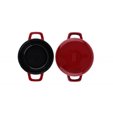 Cratita Zilan ZLN0958, 24 cm, 2.1L, fier turnat sub presiune, 7 straturi, compatibila inductie, cuptor si masina de spalat vase