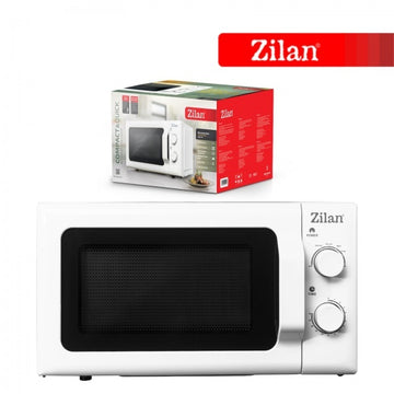 Cuptor cu microunde Zilan ZLN1174, 20 L, 700 W, 6 trepte putere, functie dezghetare, timer 30 min, alb