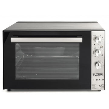 Cuptor electric Floria ZLN3741, 70 L, 2000 W, 3 programe, geam dublu, termostat reglabil, timer 90 min, negru