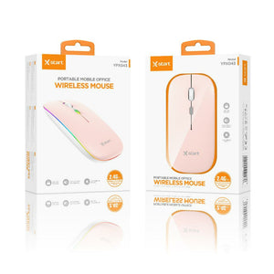 Mouse Uri X-Start YPX043, 1.000 DPI, Conexiune 2.4G, OneSignal - Roz