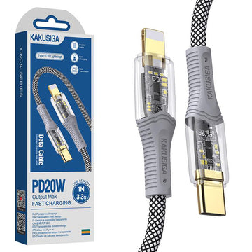 Cablu Date si Incarcare Kaku KSC-809, USB-C la Lightning, PD20W, QC3.0 - Negru