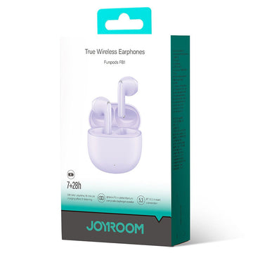 Casti Wireless Joyroom JR-FB1, Ear Buds, BT 5.3, StandBy, 400mAh, Husa Silicon - Mov