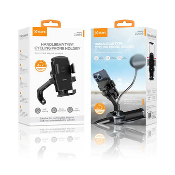 Suport Moto/Bike X-Start ZJ059, cu Cleme Laterale, 360°, Lock Button - Negru