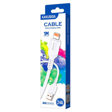 Cablu Date si Incarcare Kaku KSC-805, USB-A la Lightning, 18W, 2.4A, 1m - Alb